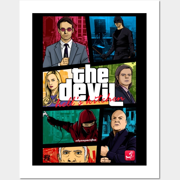 Mashup Gta The Devil Wall Art by akyanyme